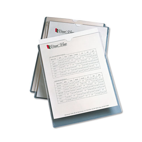 Image of Avery® Top-Load Clear Vinyl Envelopes w/Thumb Notch, 9" x 12", Clear, 10/Pack