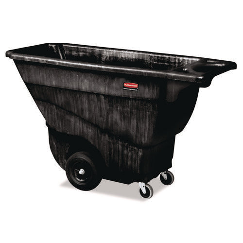 Image of Rubbermaid® Commercial 0.5 cu yd Structural Foam Tilt Truck, Standard Duty, 850 lb Capacity, Black