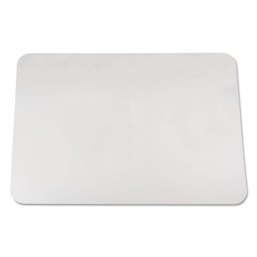Image of Artistic® KrystalView Desk Pad with Antimicrobial Protection, Glossy Finish, 24 x 19, Clear