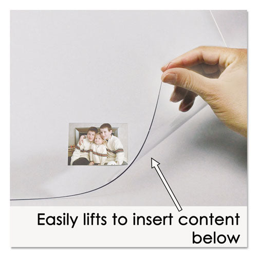 Image of Artistic® Second Sight Clear Plastic Desk Protector, with Hinged Protector, 21 x 17, Clear