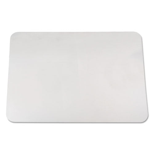 Image of Artistic® KrystalView Desk Pad with Antimicrobial Protection, Glossy Finish, 22 x 17, Clear