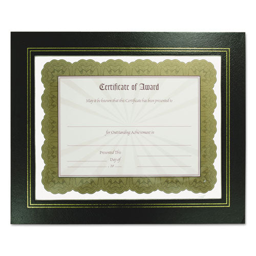 Image of NuDell Leatherette Document Frame, 8.5 x 11, Black, Pack of Two