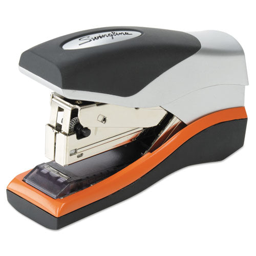 Image of Swingline® Optima 40 Compact Stapler, 40-Sheet Capacity, Black/silver/orange