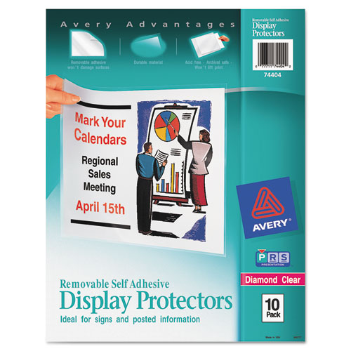 Image of Avery® Top-Load Display Sheet Protectors, Letter, 10/pack