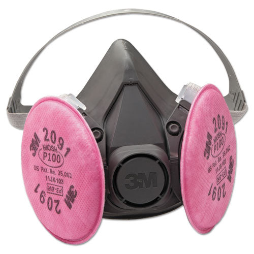 Image of 3M Half Facepiece Respirator 6000 Series, Reusable, Large