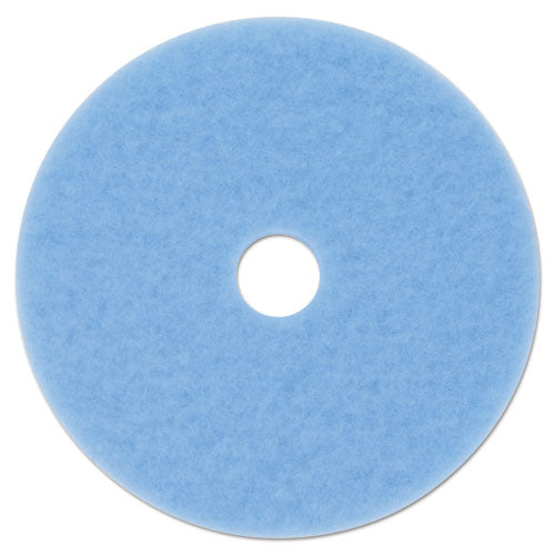 Image of 3M Hi-Performance Burnish Pad 3050, 20" Diameter, Sky Blue, 5/carton