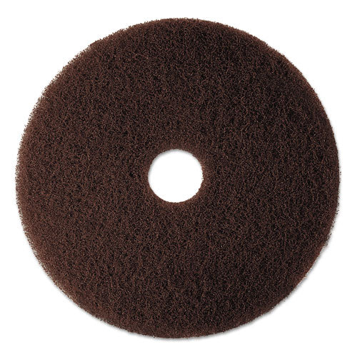 Image of 3M Low-Speed High Productivity Floor Pad 7100, 20" Diameter, Brown, 5/carton