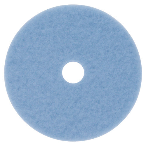 Image of 3M Hi-Performance Burnish Pad 3050, 27" Diameter, Sky Blue, 5/carton