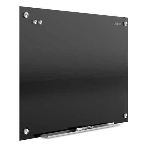Image of Quartet® Infinity Magnetic Glass Marker Board, 48" x 36", Black Surface