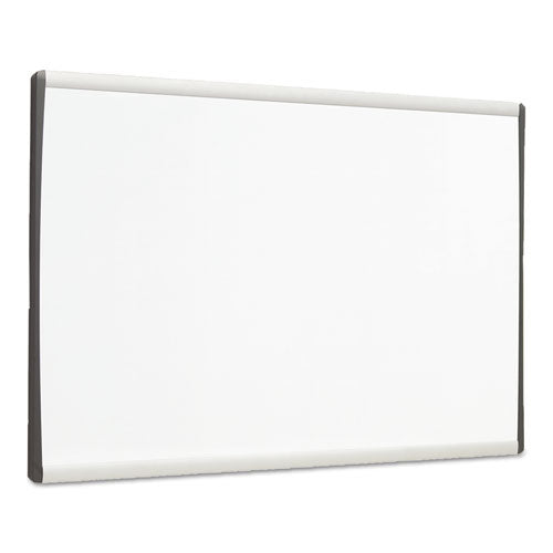 Image of Quartet® ARC Frame Cubicle Board, Magnetic Dry Erase, 30" x 18", White Surface, Satin Aluminum Frame