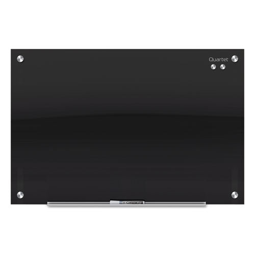 Image of Quartet® Infinity Magnetic Glass Marker Board, 48" x 36", Black Surface