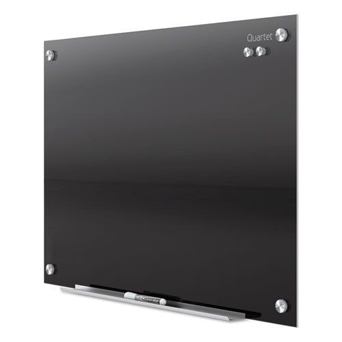 Image of Quartet® Infinity Magnetic Glass Marker Board, 36" x 24", Black Surface
