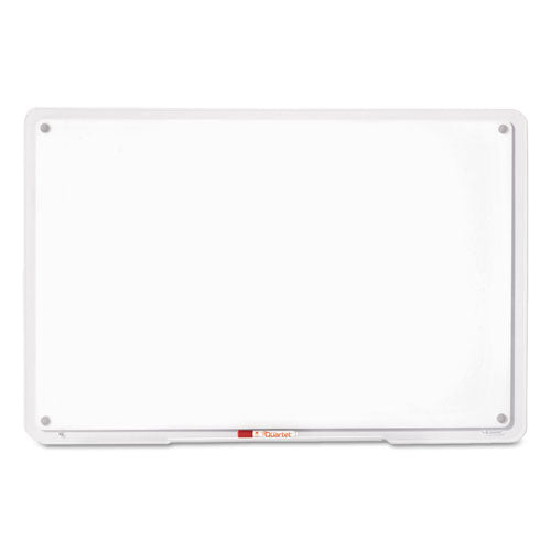 Image of Quartet® iQ Total Erase Translucent-Edge Board, 11" x 7", White Surface, Clear Plastic Frame