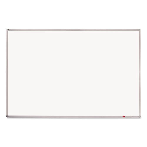Image of Quartet® Porcelain Magnetic Whiteboard, 96" x 48", White Surface, Satin Aluminum Frame