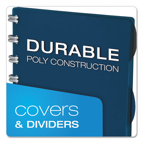 Image of Ampad® Versa Crossover Notebook, 3-Subject, Wide/Legal Rule, Navy Cover, (60) 11 x 8.5 Sheets