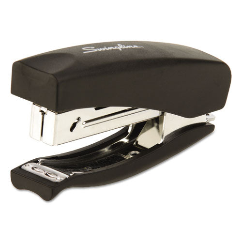 Image of Swingline® Soft Grip Half Strip Hand Stapler, 20-Sheet Capacity, Black