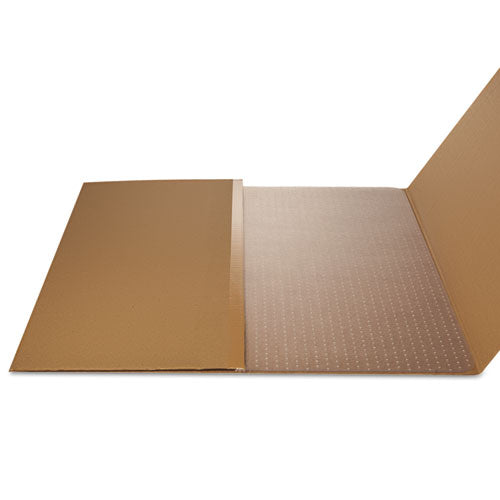 Image of deflecto® Supermat Frequent Use Chair Mat, Med Pile Carpet, 45 X 53, Beveled Rectangle, Clear