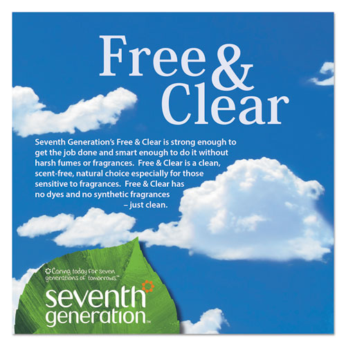 Image of Seventh Generation® Natural Laundry Detergent Packs, Powder, Unscented, 45 Packets/pack, 8/carton
