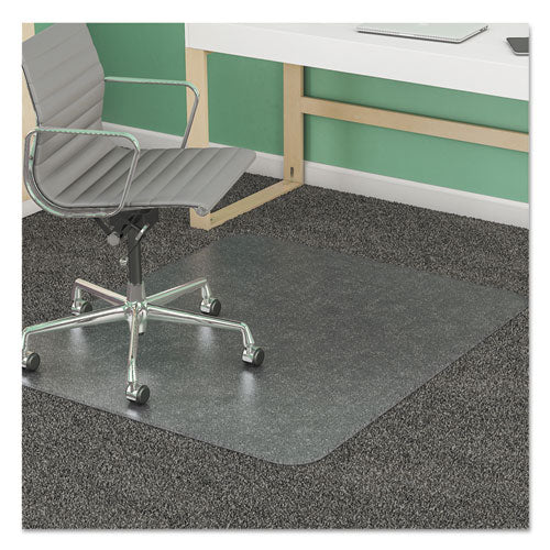 Image of deflecto® Supermat Frequent Use Chair Mat, Med Pile Carpet, 45 X 53, Beveled Rectangle, Clear