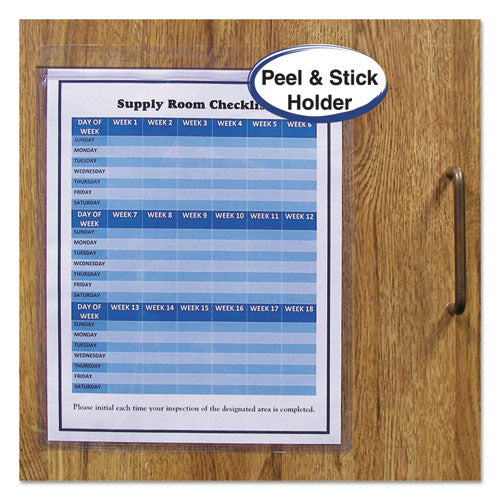 Image of C-Line® Self-Adhesive Shop Ticket Holders, Super Heavy, 50 Sheets, 9 X 12, 50/box
