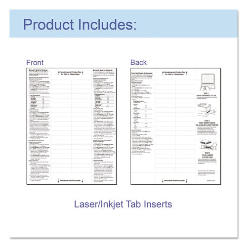 Image of C-Line® Sheet Protectors with Index Tabs, Heavy, Clear Tabs, 2", 11 x 8.5, 5/Set