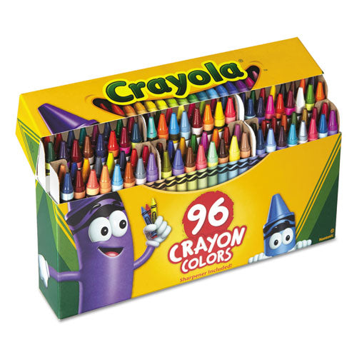 Image of Crayola® Classic Color Crayons In Flip-Top Pack With Sharpener, 96 Colors/pack