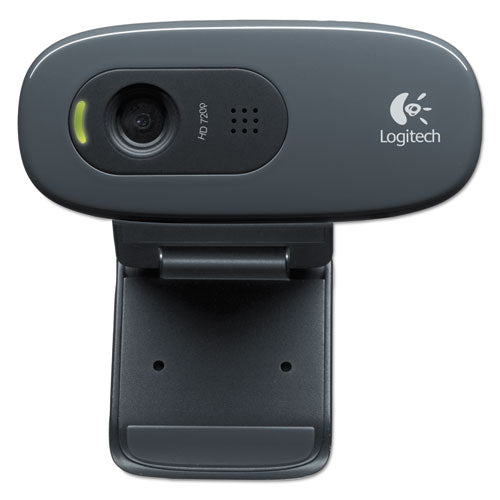 Image of Logitech® C270 Hd Webcam, 1280 Pixels X 720 Pixels, 1 Mpixel, Black
