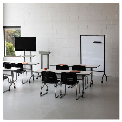 Image of Safco® Impromptu Whiteboard Collaboration Screen, 36" x 60", White Surface, Black Metal/Plastic Frame