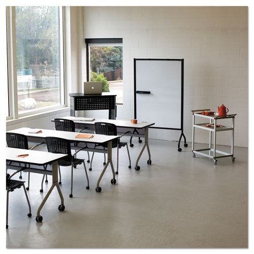 Image of Safco® Impromptu Whiteboard Collaboration Screen, 36" x 60", White Surface, Black Metal/Plastic Frame