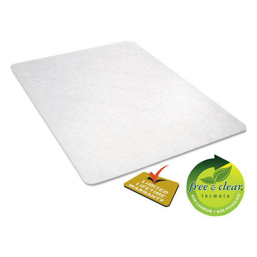 Image of deflecto® EconoMat All Day Use Chair Mat for Hard Floors, Rolled Packed, 45 x 53, Clear