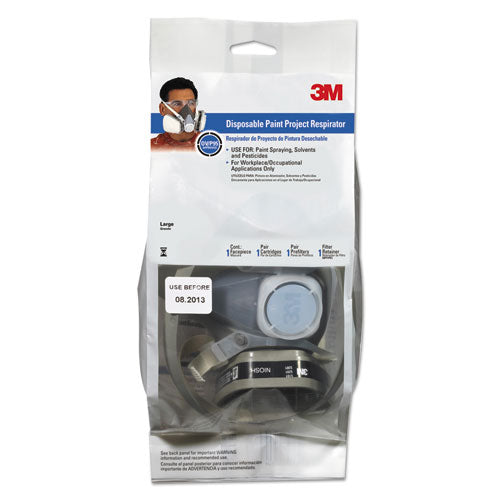 Image of 3M Half Facepiece Disposable Respirator Assembly, Large
