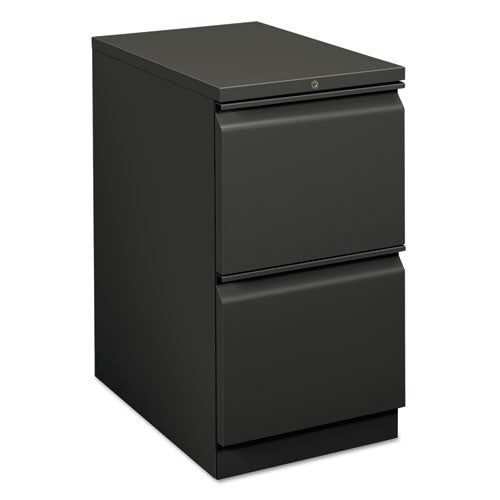 Image of HON® Brigade Mobile Pedestal, Left Or Right, 2 Letter-Size File Drawers, Charcoal, 15" X 22.88" X 28"