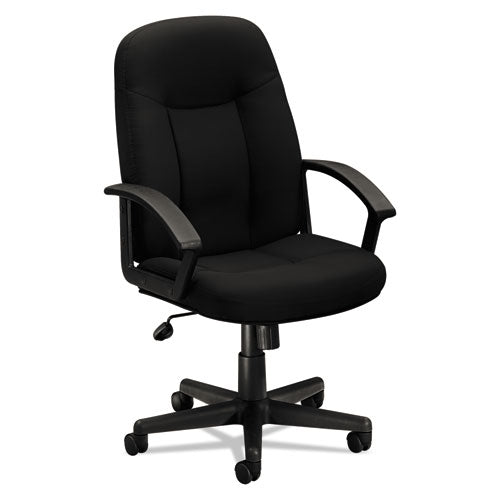 Image of HON® Hvl601 Series Executive High-Back Chair, Supports Up To 250 Lb, 17.44" To 20.94" Seat Height, Black