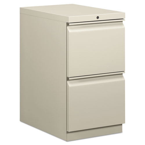 Image of HON® Brigade Mobile Pedestal, Left Or Right, 2 Letter-Size File Drawers, Light Gray, 15" X 22.88" X 28"