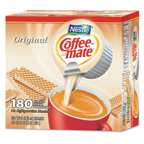Image of Coffee mate® Liquid Coffee Creamer, Original, 0.38 Oz Mini Cups, 180/carton