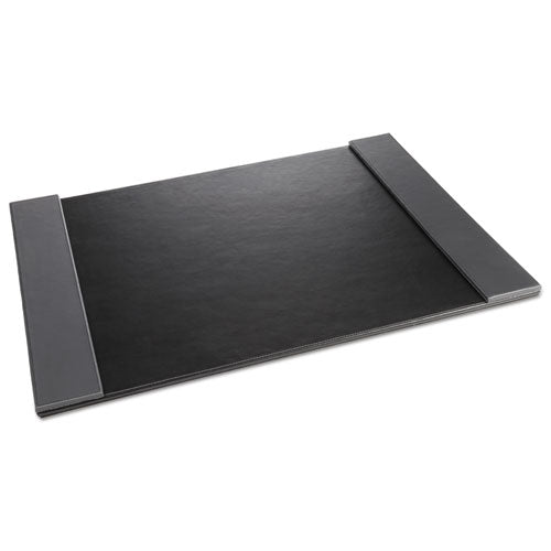 Image of Artistic® Monticello Desk Pad, with Fold-Out Sides, 24 x 19, Black