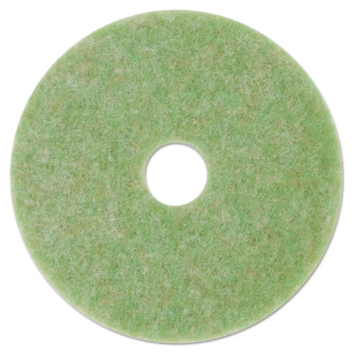 Image of 3M Low-Speed Topline Autoscrubber Floor Pads 5000, 13" Diameter, Green/amber, 5/carton