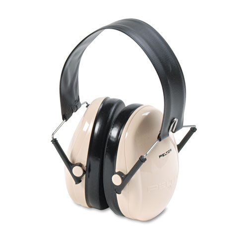 Image of 3M PELTOR OPTIME 95 Low-Profile Folding Ear Muff H6f/V, 21 dB, Beige/Black