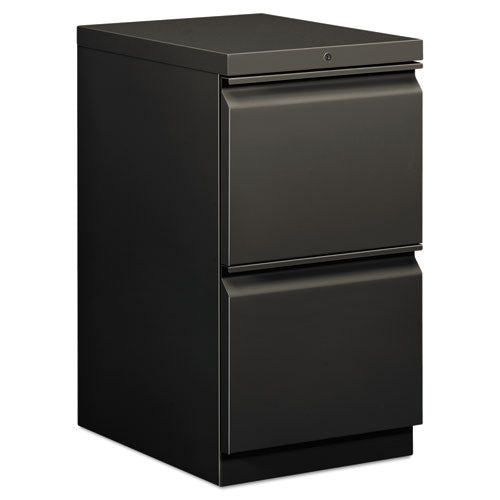 Image of HON® Brigade Mobile Pedestal, Left Or Right, 2 Letter-Size File Drawers, Charcoal, 15" X 19.88" X 28"