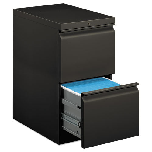 Image of HON® Brigade Mobile Pedestal, Left Or Right, 2 Letter-Size File Drawers, Charcoal, 15" X 22.88" X 28"