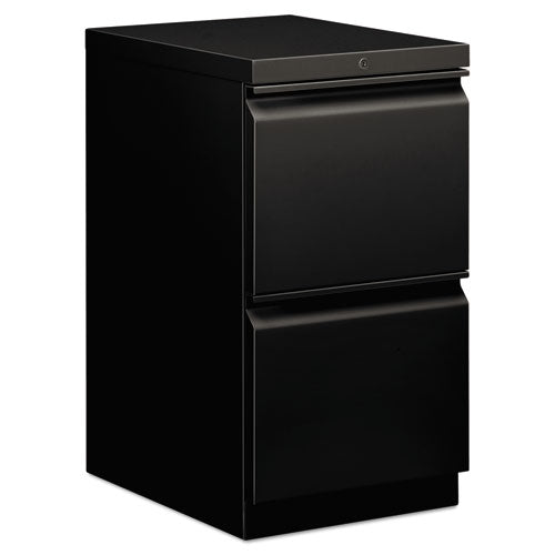 Image of HON® Brigade Mobile Pedestal, Left Or Right, 2 Letter-Size File Drawers, Black, 15" X 19.88" X 28"