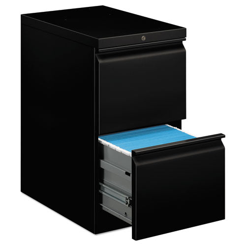 Image of HON® Brigade Mobile Pedestal, Left Or Right, 2 Letter-Size File Drawers, Black, 15" X 22.88" X 28"