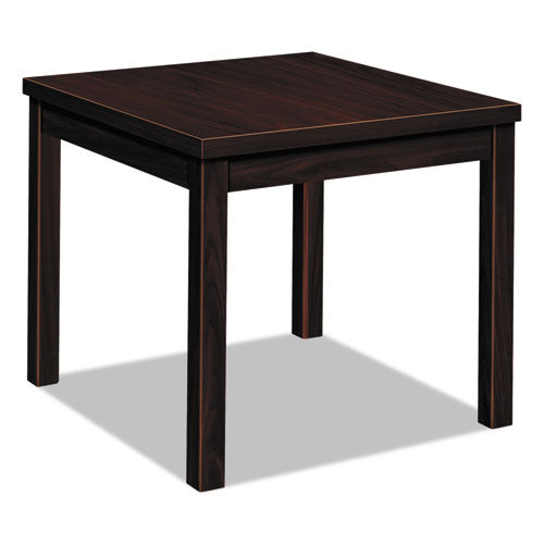 Image of HON® Laminate Occasional Table, Square, 24w X 24d X 20h, Mahogany
