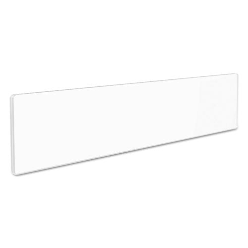 Image of deflecto® Superior Image Cubicle Nameplate Sign Holder, 8.5 x 2 Insert, Clear