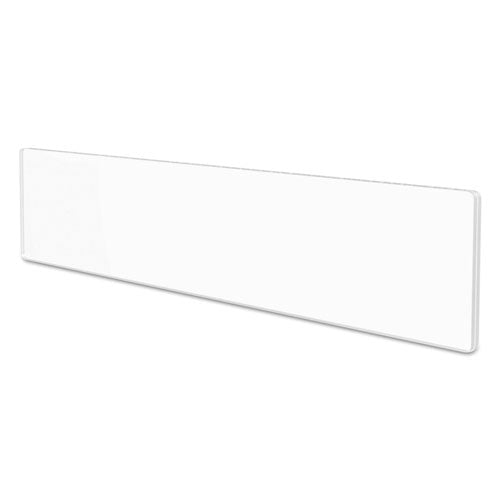 Image of deflecto® Superior Image Cubicle Nameplate Sign Holder, 8.5 x 2 Insert, Clear
