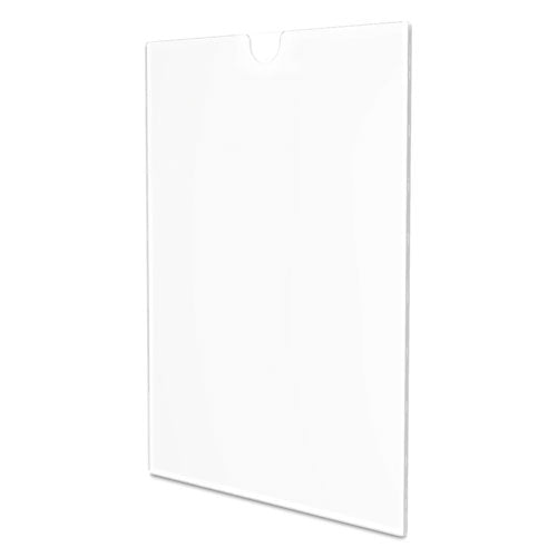 Image of deflecto® Superior Image Cubicle Sign Holder, 8.5 x 11 Insert, Clear