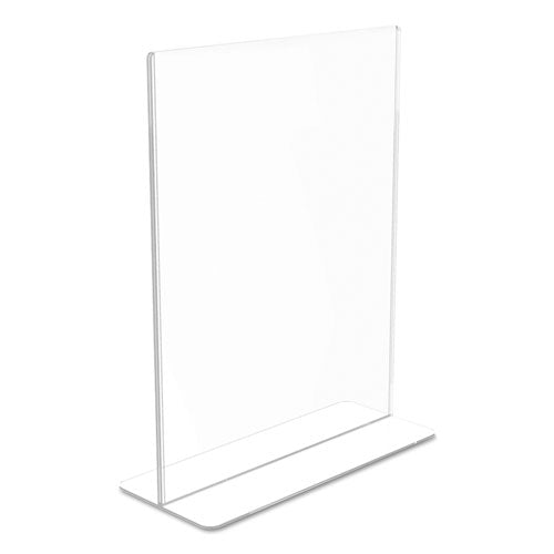 Image of deflecto® Superior Image Double Sided Sign Holder, 8.5 x 11 Insert, Clear