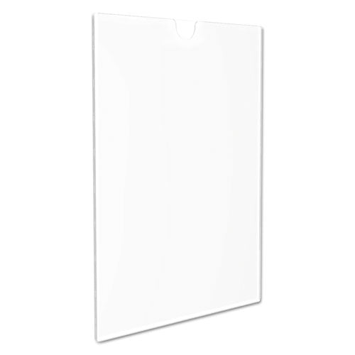 Image of deflecto® Superior Image Cubicle Sign Holder, 8.5 x 11 Insert, Clear