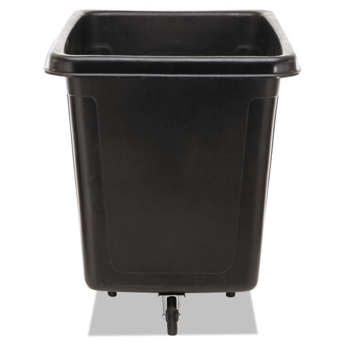 Image of Rubbermaid® Commercial Cube Truck, 119.7 gal, 500 lb Capacity, Plastic/Metal, Black