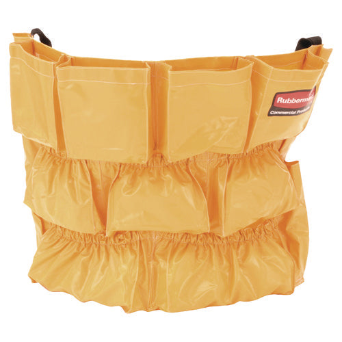 Image of Rubbermaid® Commercial Brute Caddy Bag, 12 Compartments, Yellow